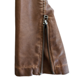 Max Studio Faux Leather Moto Jacket Size Large