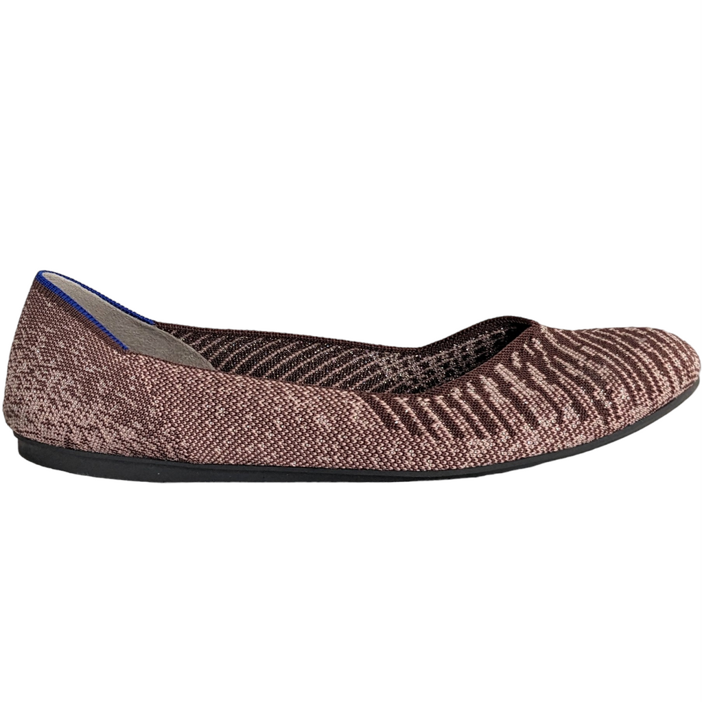 Rothy s Desert Metallic Flats Size 10 by C J Collections Ch