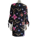 Express Black Floral Dress Size Medium