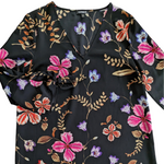 Express Black Floral Dress Size Medium