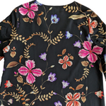Express Black Floral Dress Size Medium