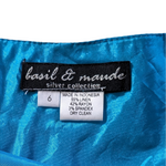 Basil & Maude Embellished Linen Maxi Skirt Size 6