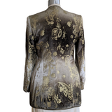 Escada Margaretha Ley Velvet Blazer Size 34