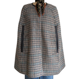 J. Crew Saddle Seagrass Wool Poncho/Cape Size M/L NWT