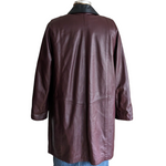 Italian Leather Coat Size Small
