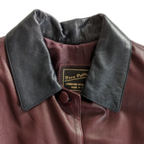 Italian Leather Coat Size Small
