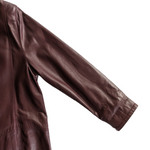 Italian Leather Coat Size Small
