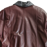 Italian Leather Coat Size Small