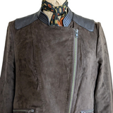 The Limited Faux Suede Moto Jacket Size Large