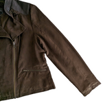 The Limited Faux Suede Moto Jacket Size Large