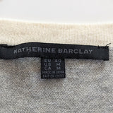 Kathrine Barclay Grey Cardigan Size Medium