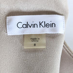Calvin Klein Faux Suede Skater Dress Size 8