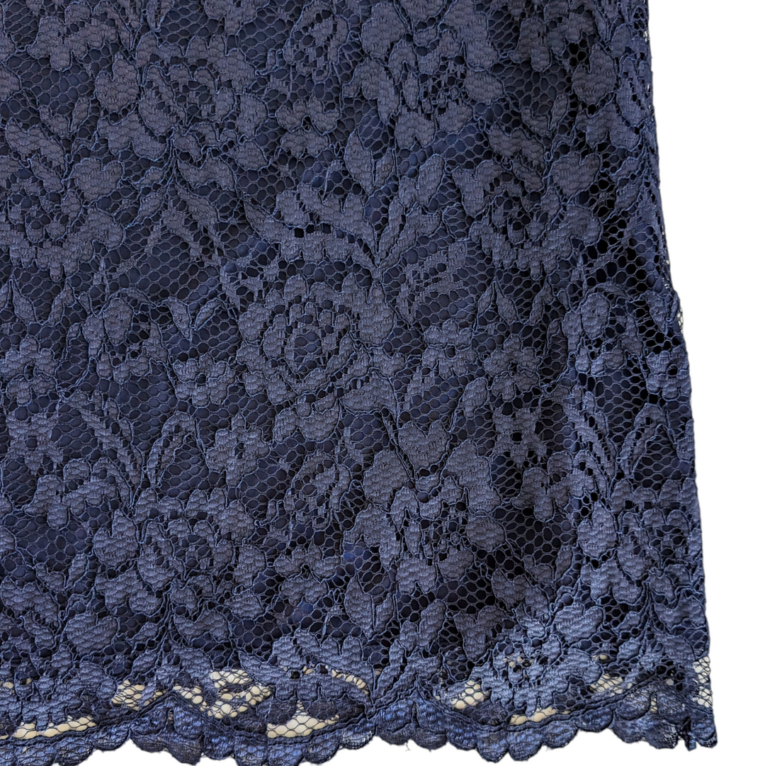 Cynthia Steffe Navy Lace Cocktail Dress Size 8