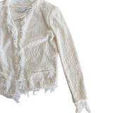 IRO Shavani Open Front Blazer with Fringe Size 34/6