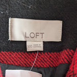 LOFT Buffalo Check Moto Jacket Size XXS NWT