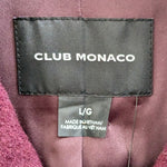 Club Monaco Wool Blend Coat Size 12 NWT