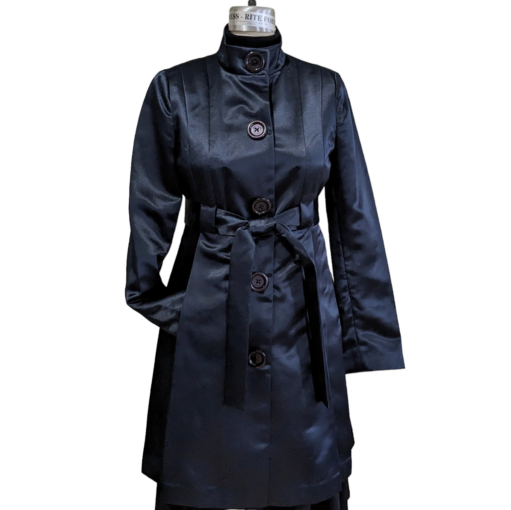 Sateen trench cheap coat michael kors