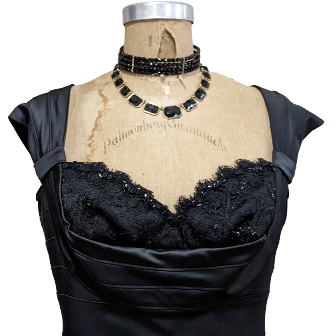 Tadashi Shoji Black Cocktail Dress Size 14