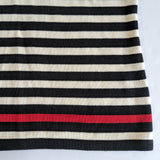 Lauren Striped Half Zip Sweater Size Large