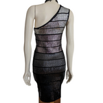 Arden B One Shoulder Sequin Dress Size Medium