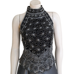Adrianna Papell Beaded Evening Top Size Petite Medium