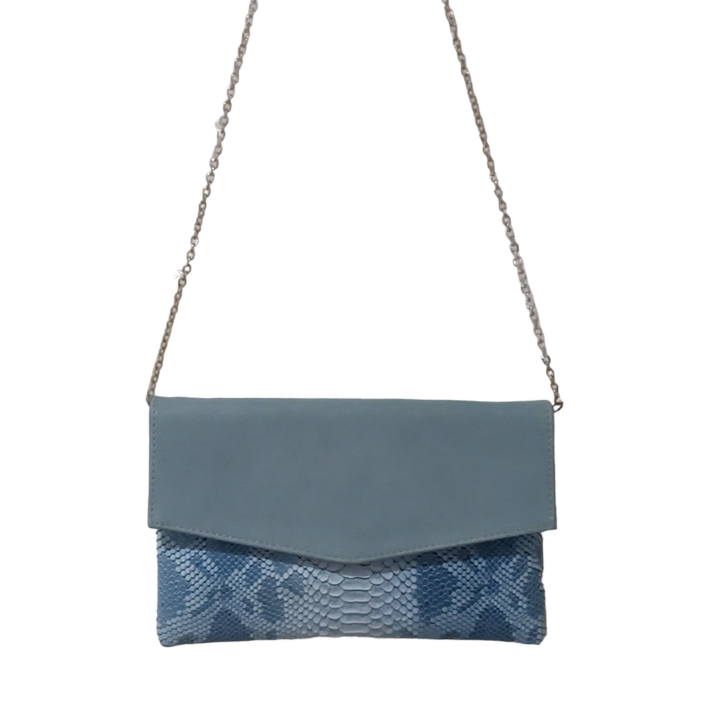 Urban Expressions Vegan Blue Snakeskin Convertible Bag by C J C