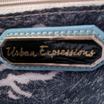 Urban Expressions Vegan Blue Snakeskin Convertible Bag