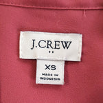 J. Crew Factory Pink Tie Neck Blouse Size XS