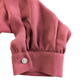 J. Crew Factory Pink Tie Neck Blouse Size XS