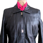 Brendon Thomas Quilted Leather Coat Size Large