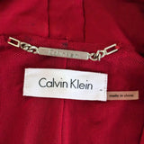 Calvin Klein Red Jersey Knit Dress Size 6