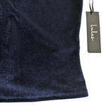 Lulu's Blue Velvet Top Size Medium