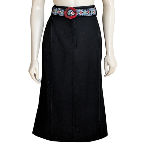 Louis Vuitton Wool Midi Skirt Size 40/6