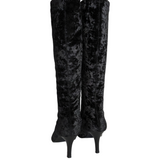 Diba Crushed Velvet Tall Boots Size 8