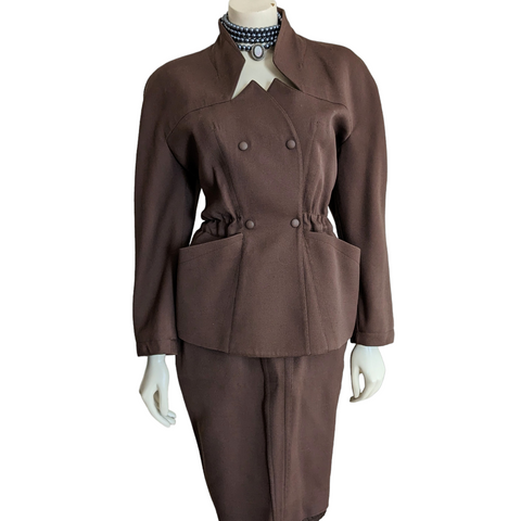 Thierry Mugler Vintage Skirt Suit Size 40