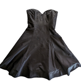 Ralph Lauren Strapless Silk Satin Cocktail Dress Size 2