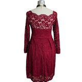 Red Lace Cocktail Dress Size Medium