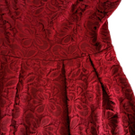 Red Lace Cocktail Dress Size Medium
