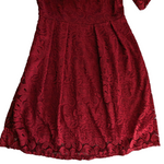 Red Lace Cocktail Dress Size Medium
