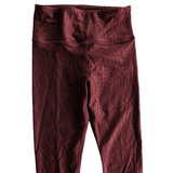 Vimmia VMMA Burgundy Textured Leggings Size XS