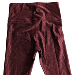 Vimmia VMMA Burgundy Textured Leggings Size XS