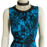 Donna Ricco Rainforest Floral Silk Dress Size 10