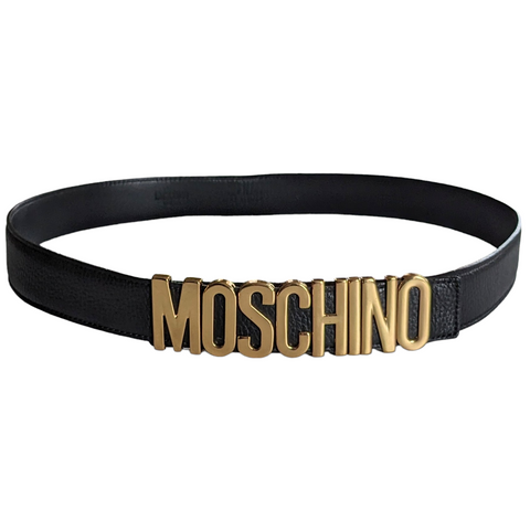 Moschino Brown Leather Belt
