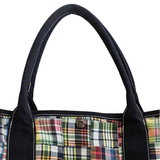 J. Crew Madras Plaid Overnight Tote