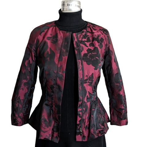 Ann Taylor Burgundy Blazer Size 2