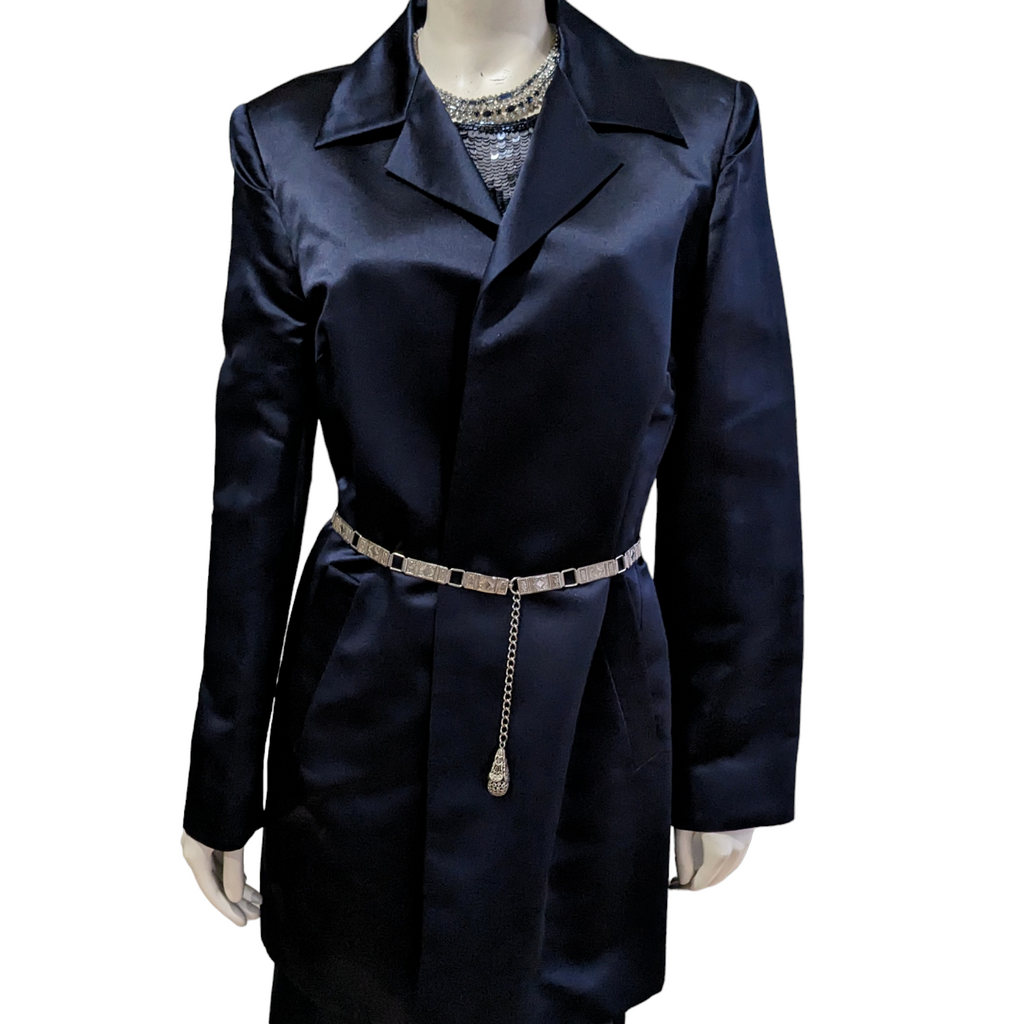 Navy evening coat deals