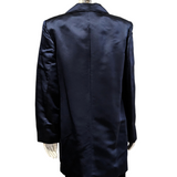 Talbots Navy Silk Evening Coat Size 12