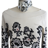 White House Black Market Silk Blend Sweater Size Medium
