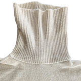 MNG Cream Turtleneck Sweater Size Large