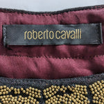Roberto Cavalli Burgundy Velvet Dress Size 38/4